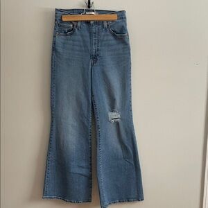 Levi's Ribcage Bell Distressed Jeans